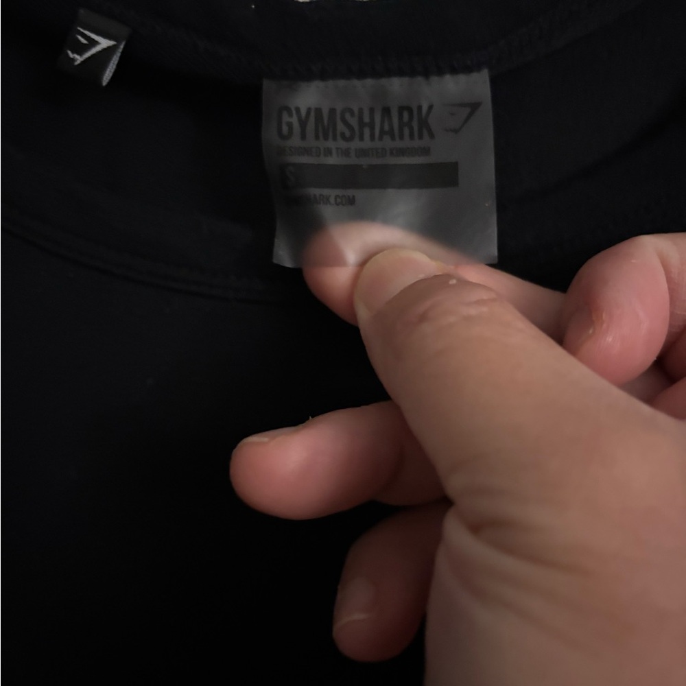 GYMSHARK Longline T-Shirt Drop Womens Small Black Curved Hem Full Coverage - Picture 4 of 7